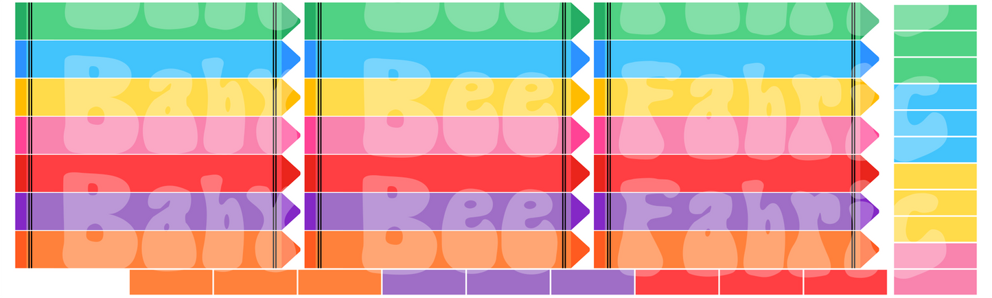 Medium Sailor Crayons Half