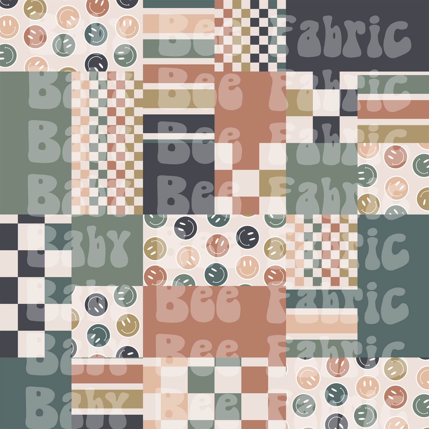 Neutral Smiles Patchwork