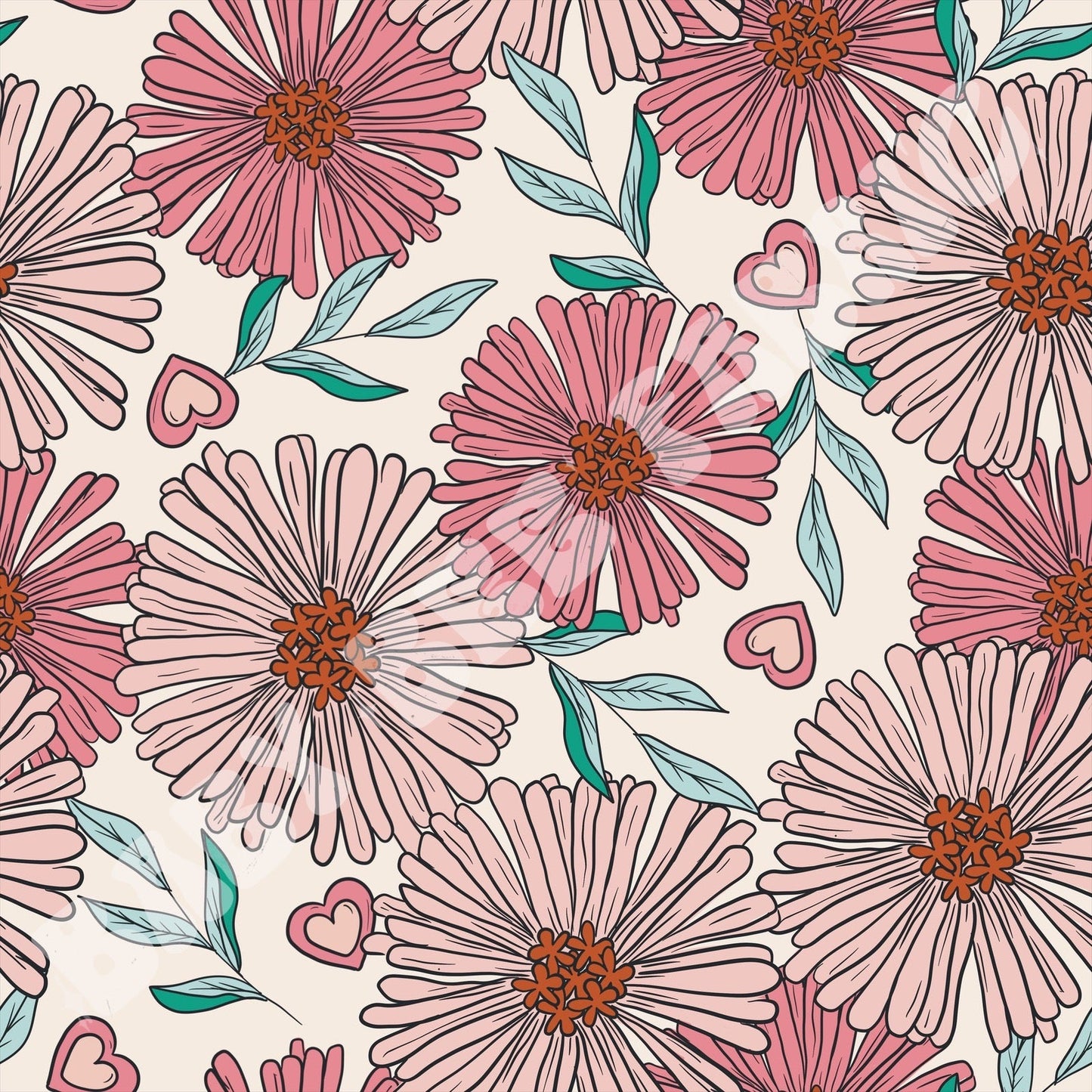 Retro Valentines Flowers