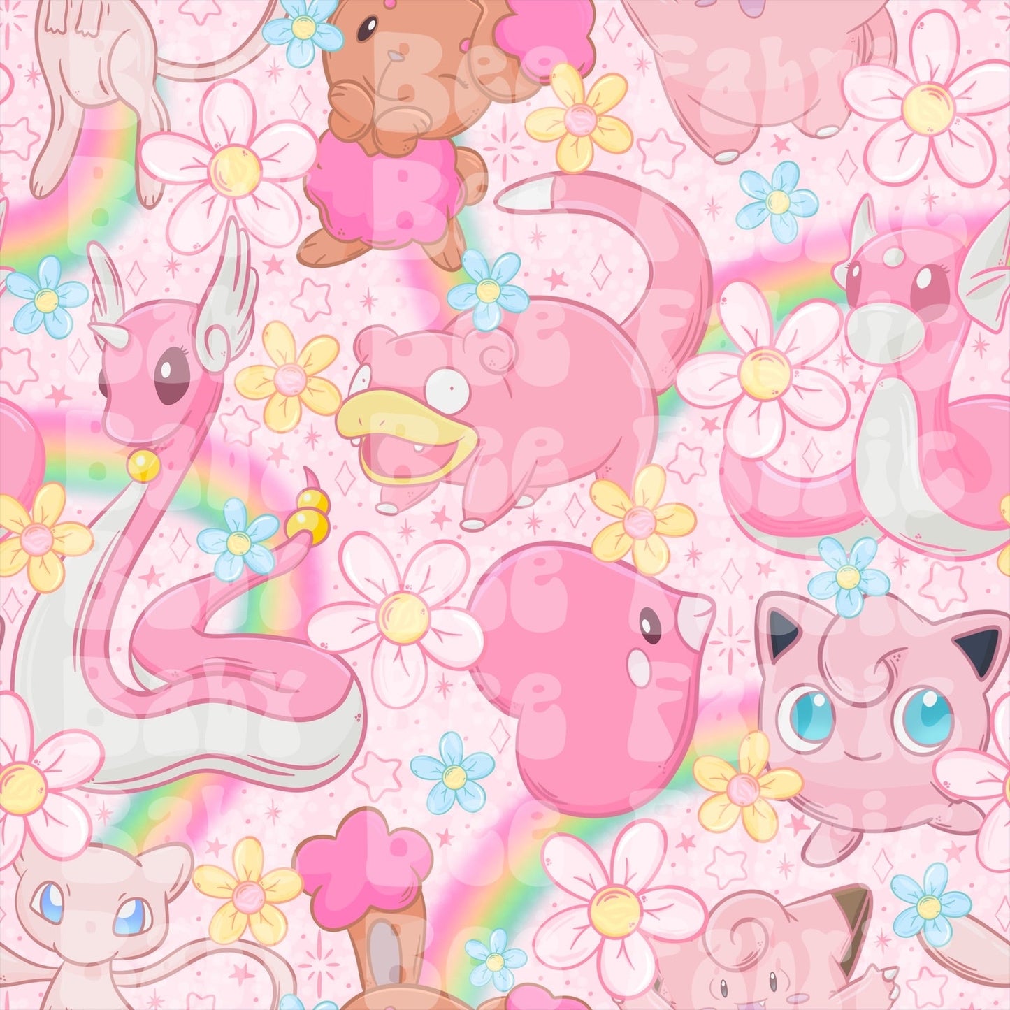 Pink floral slowpoke