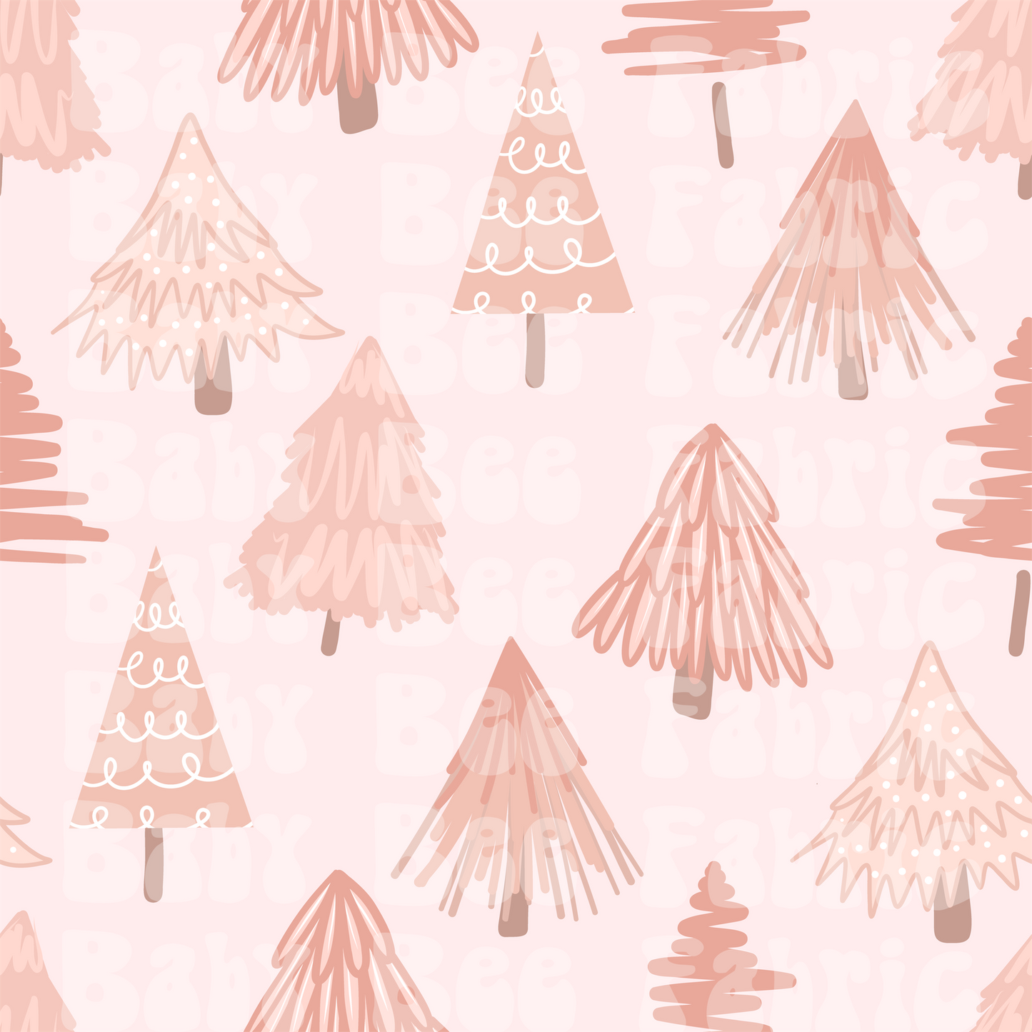 Sketchy Pink Trees