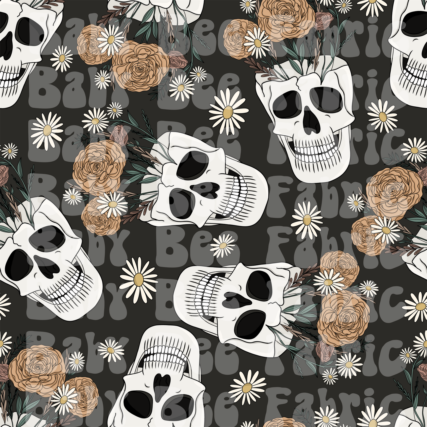 Fall Floral Skulls
