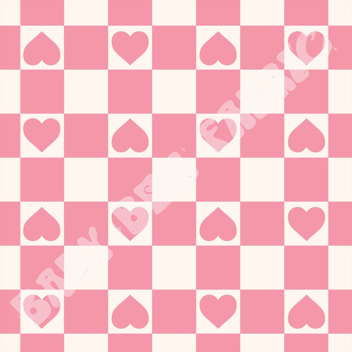 Heart Check Pink