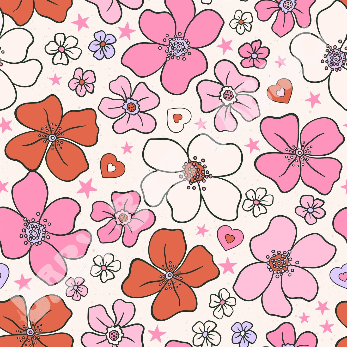 Valentines Retro Florals