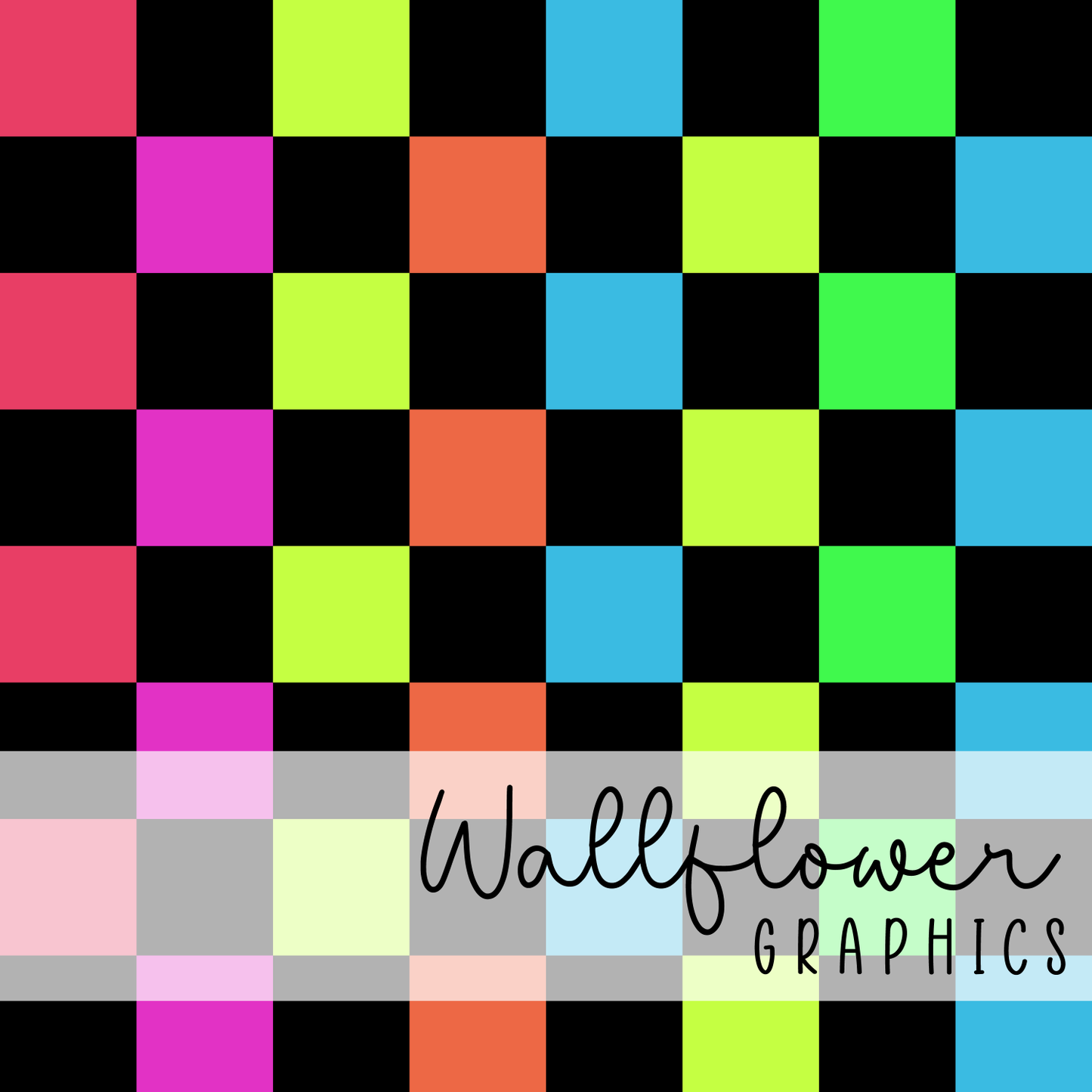 Bright Smiles-Check Coordinate Wide Rib