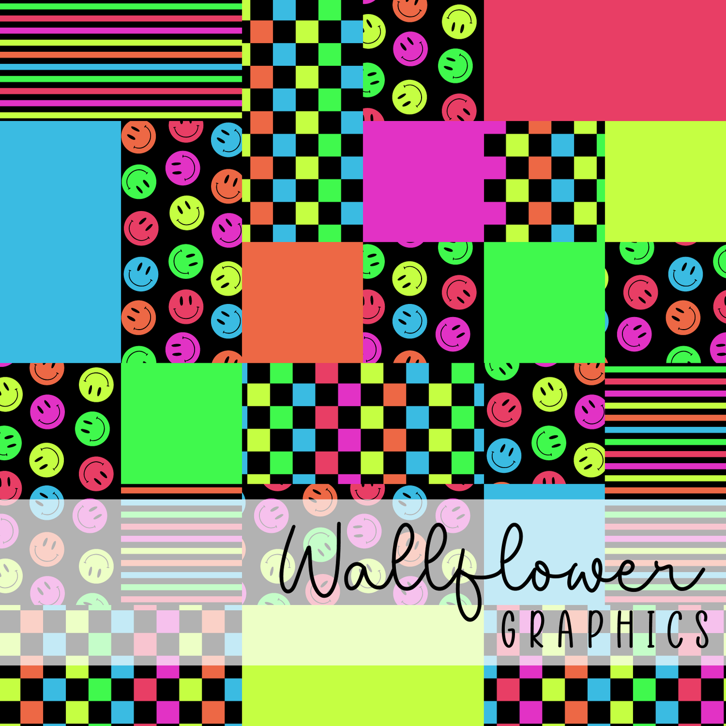 Bright Smiles Patchwork Wide Rib