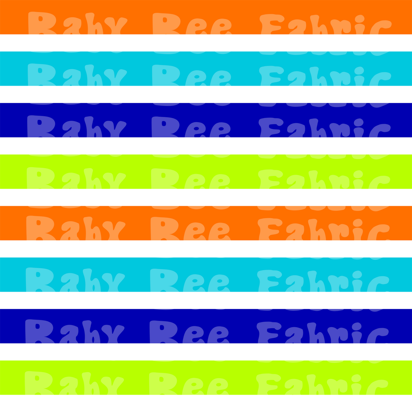 Orange-Blue-Green Stripes