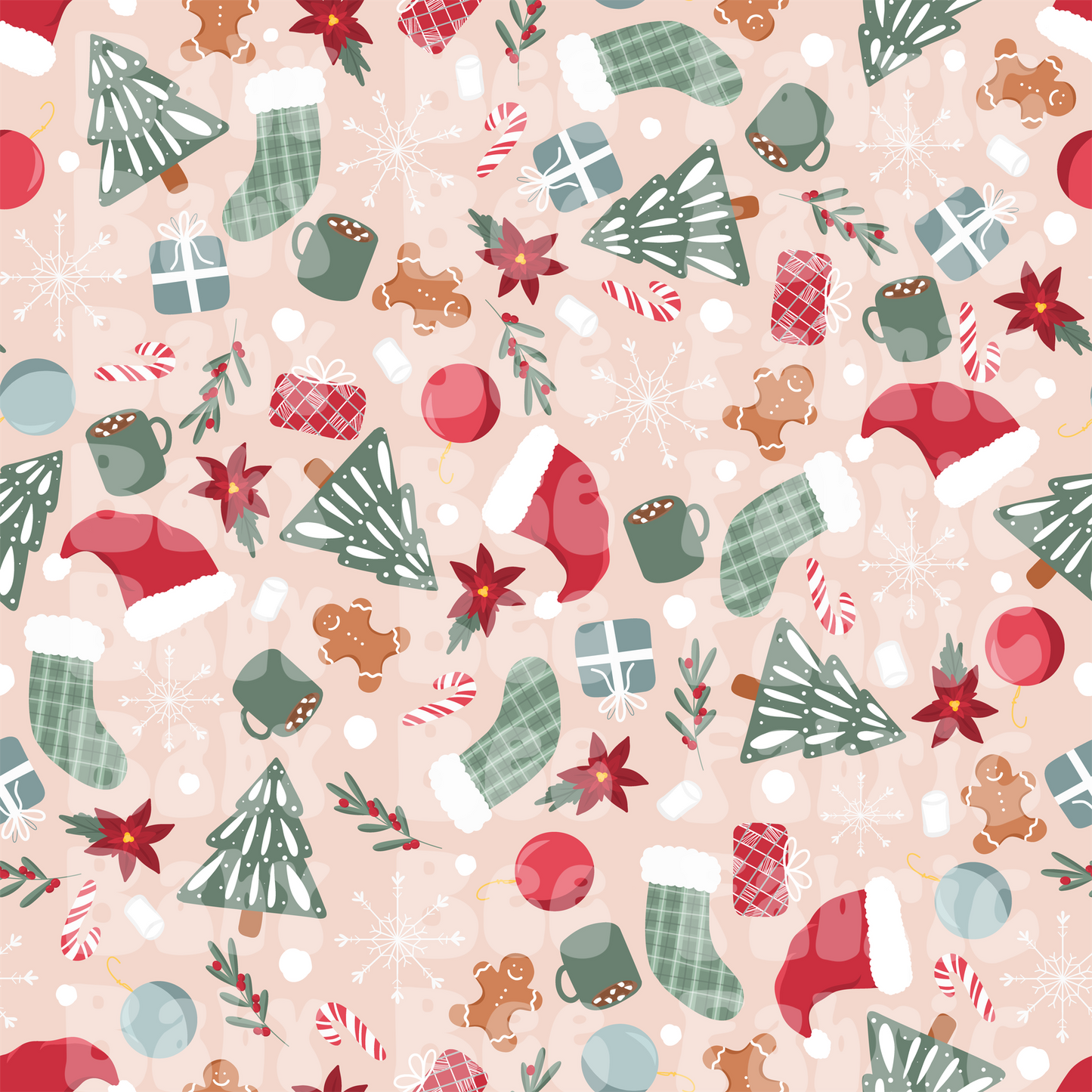 Dainty Christmas Peach