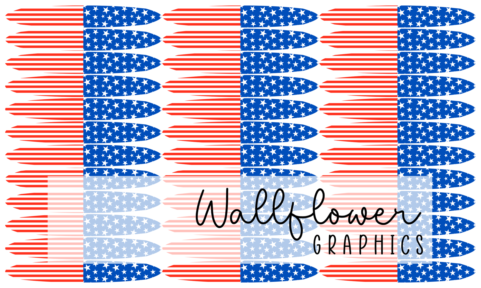 Dark Blue Stars and Stripes Knotted Headband Yard Wide Rib