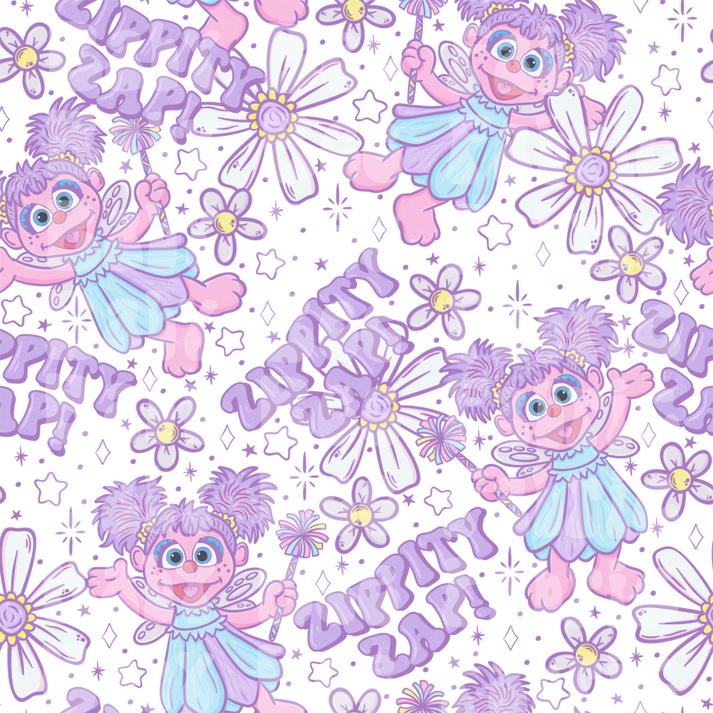 White Floral Zippity Zap