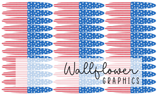 Glitter Stars and Stripes Knotted Headband Yard Wide Rib