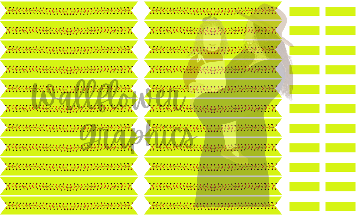 Large Softball Sailor Bow