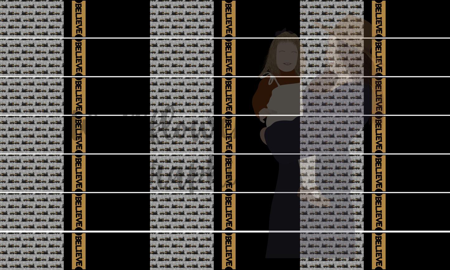 Train-Believe Ticket Bows