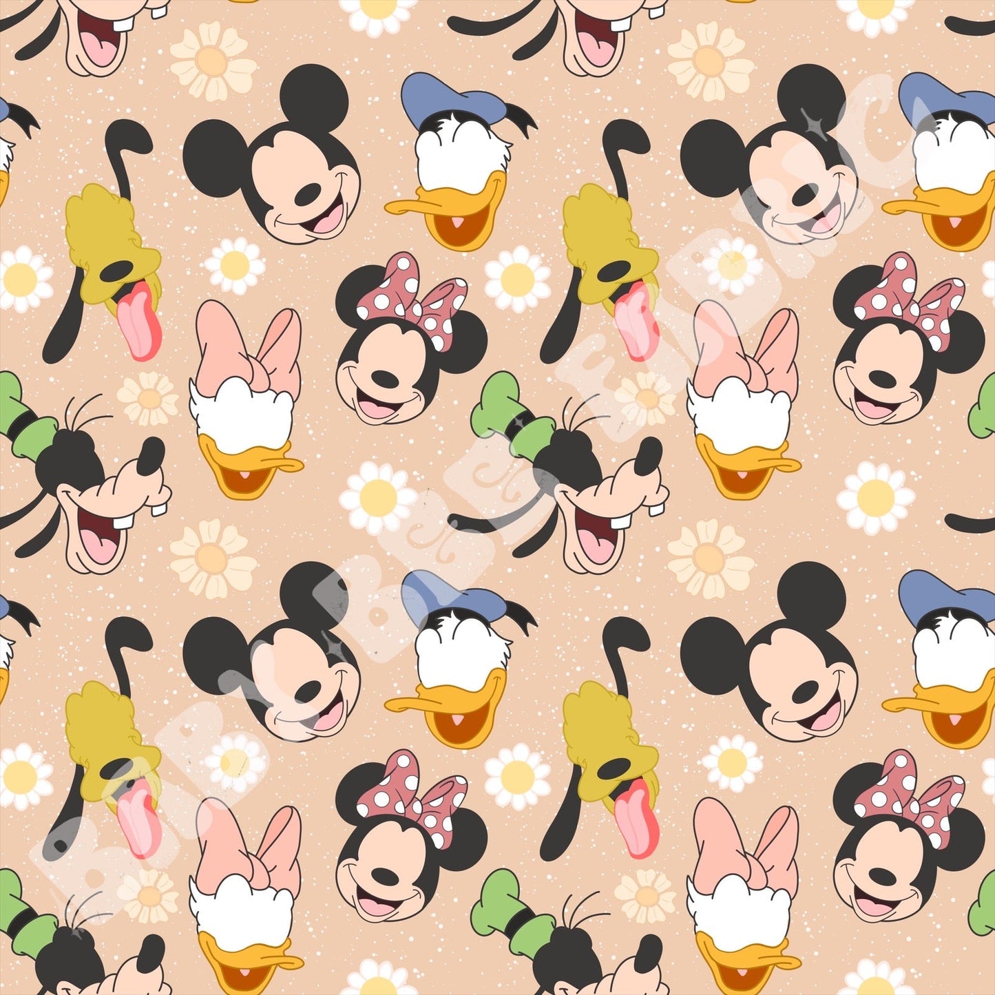 Cartoon Friends With Flowers