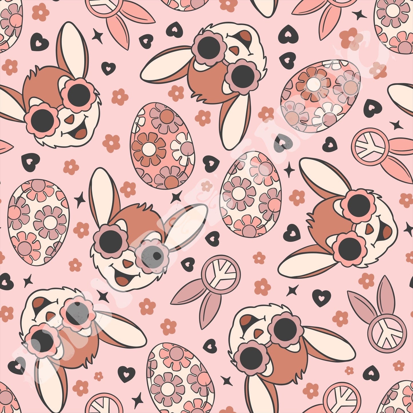 Groovy Bunnies Pink
