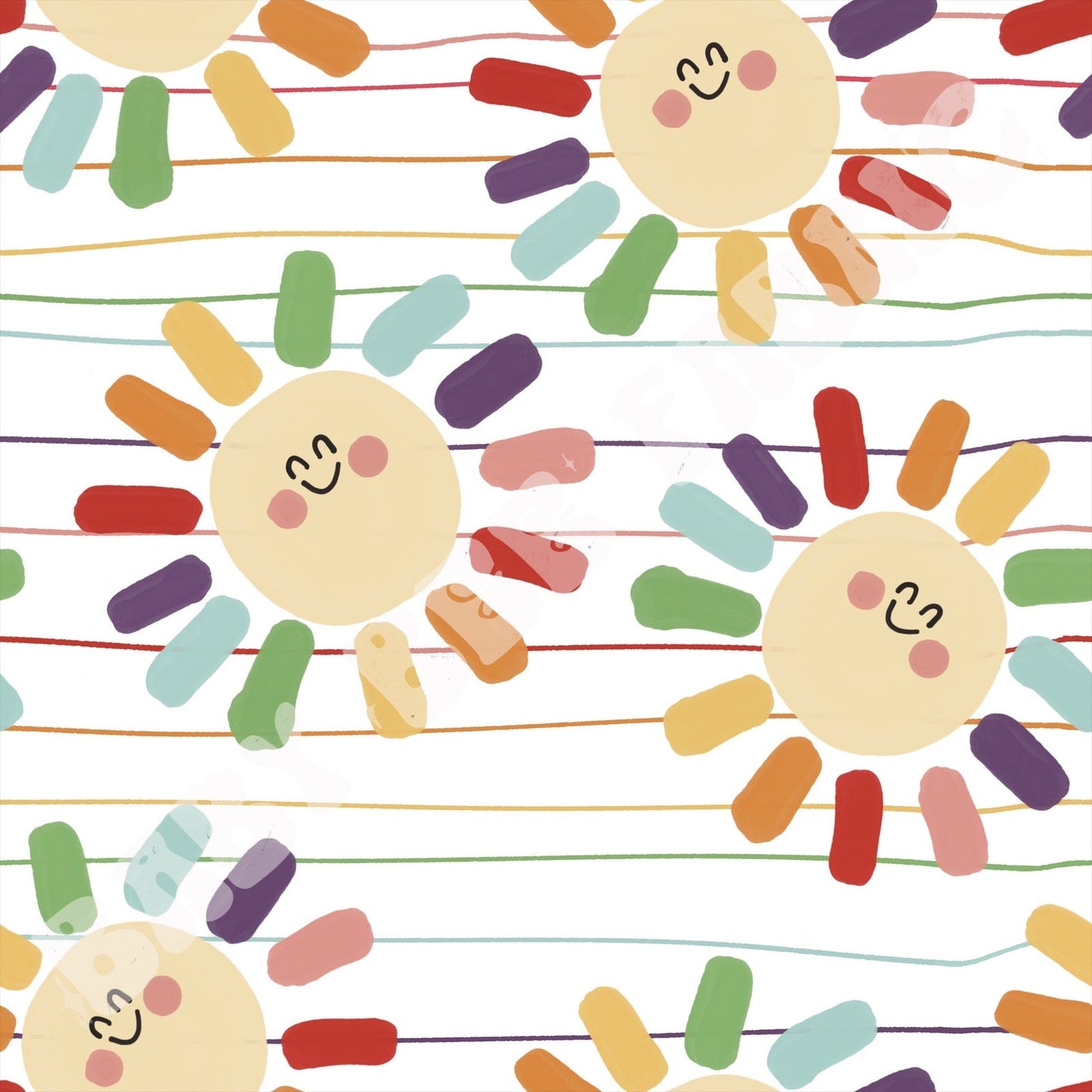 Rainbow Sun Stripes