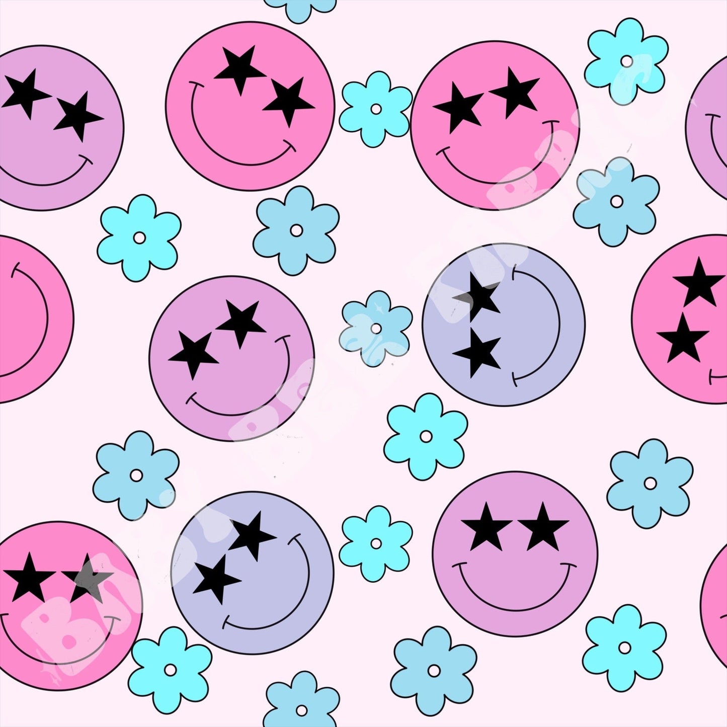 Retro Bright Star Smileys