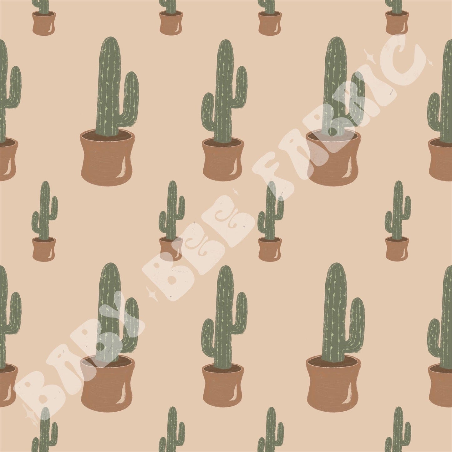 Boho Neutral Cactus