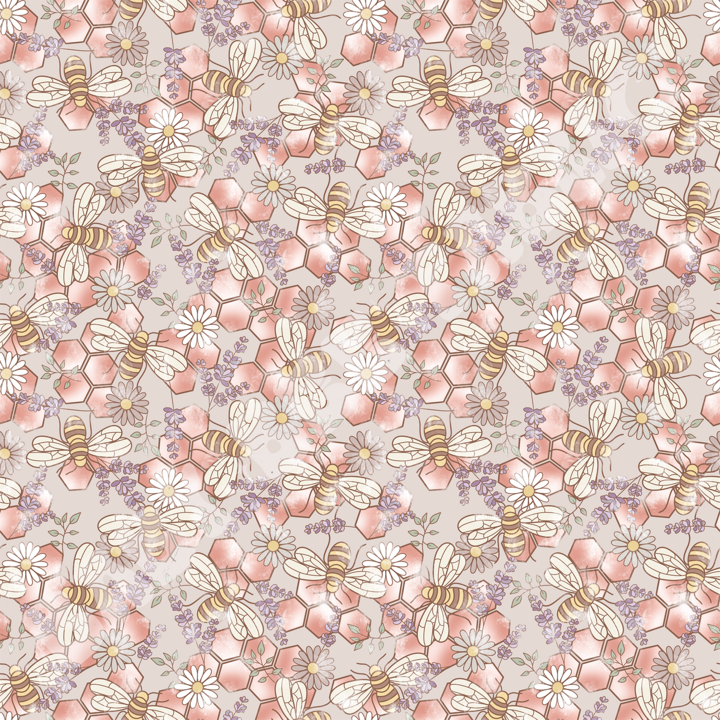 Pastel Floral Bees