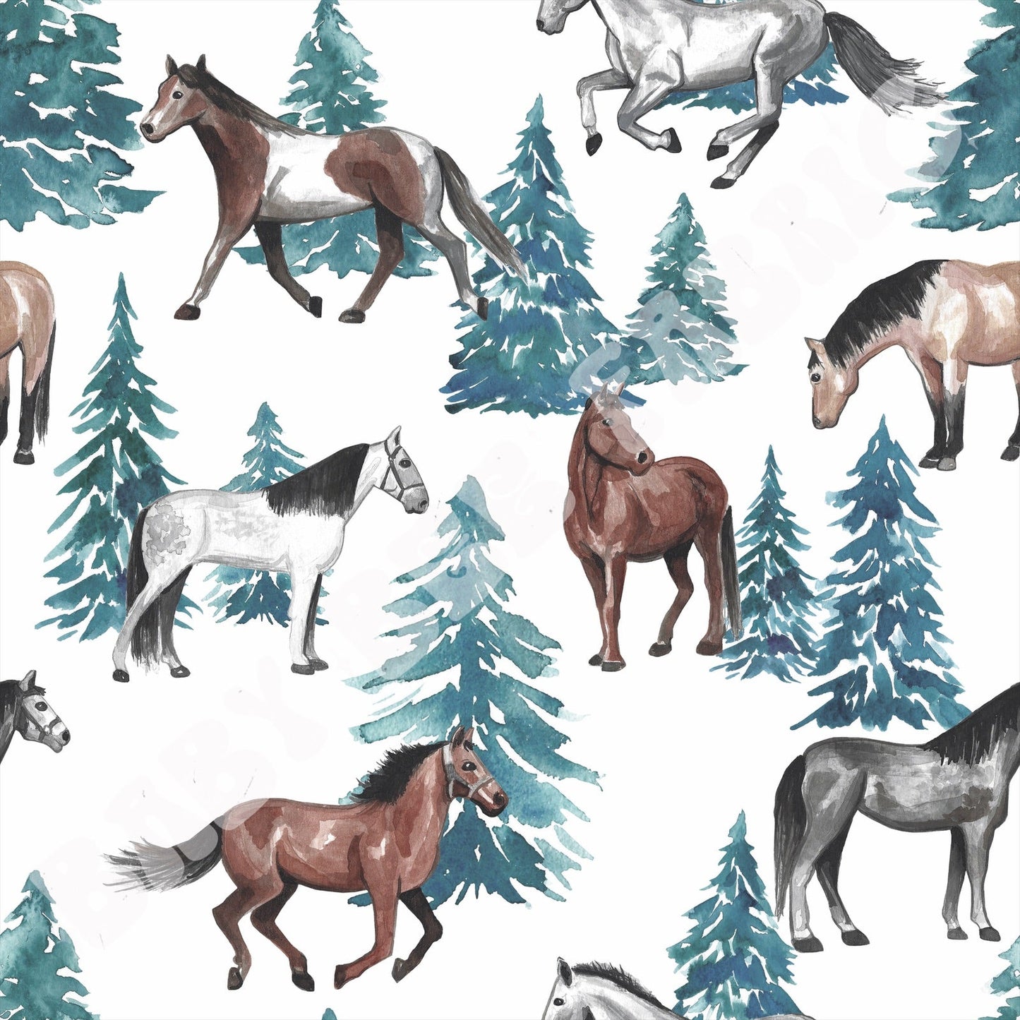 Winter Horses