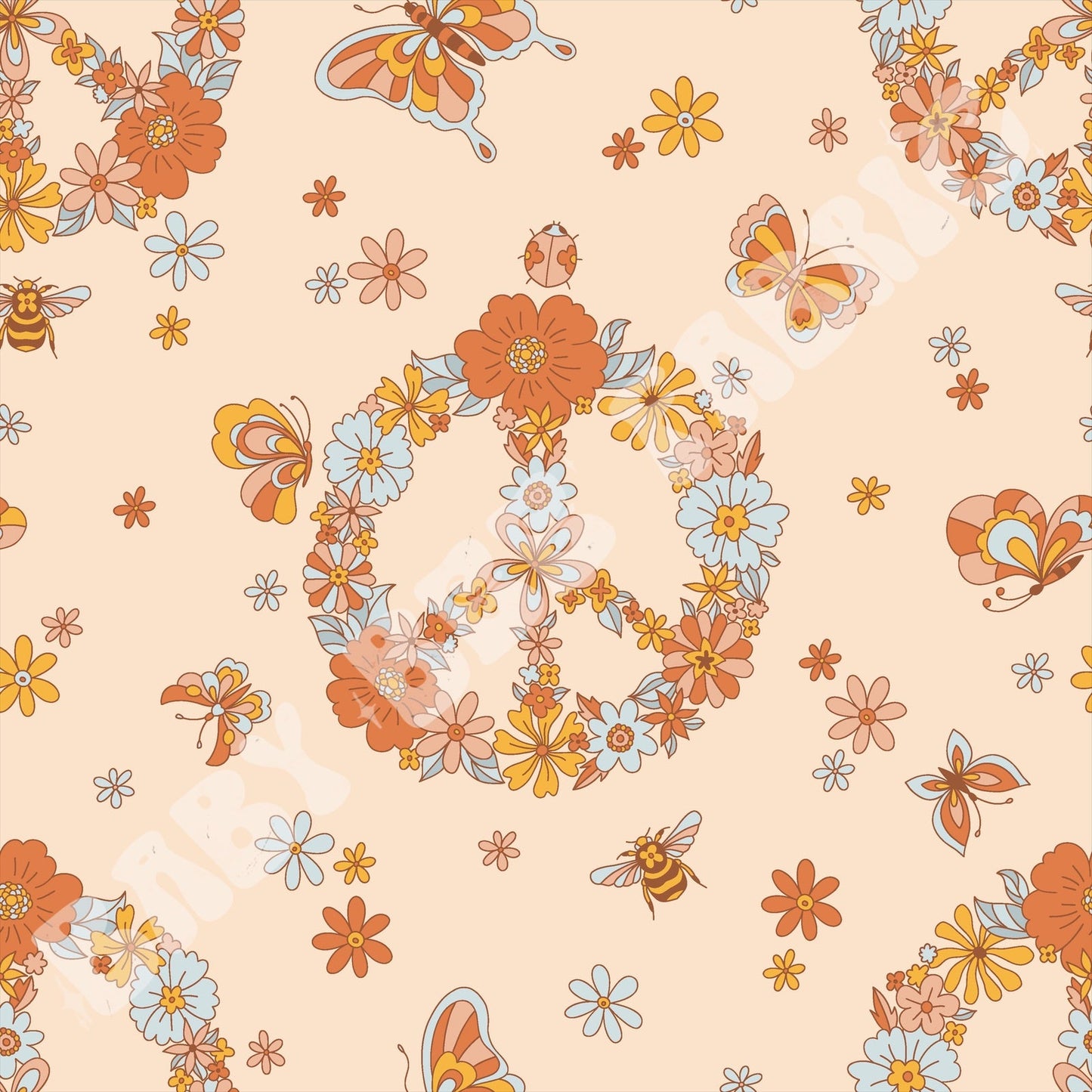 Floral Butterfly Peace