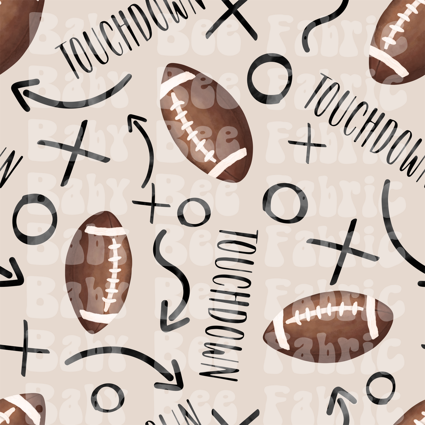 Watercolor Football Plays