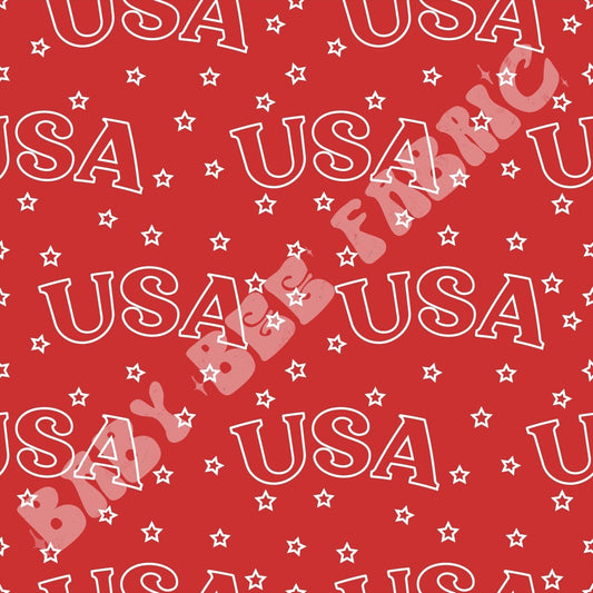 USA On Red