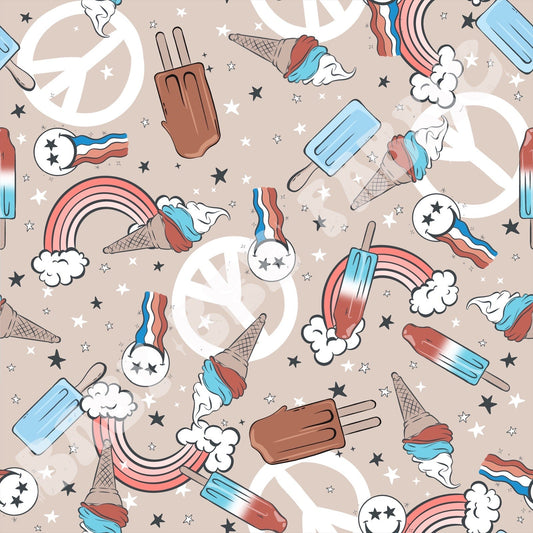 Peace Love Red White and Blue