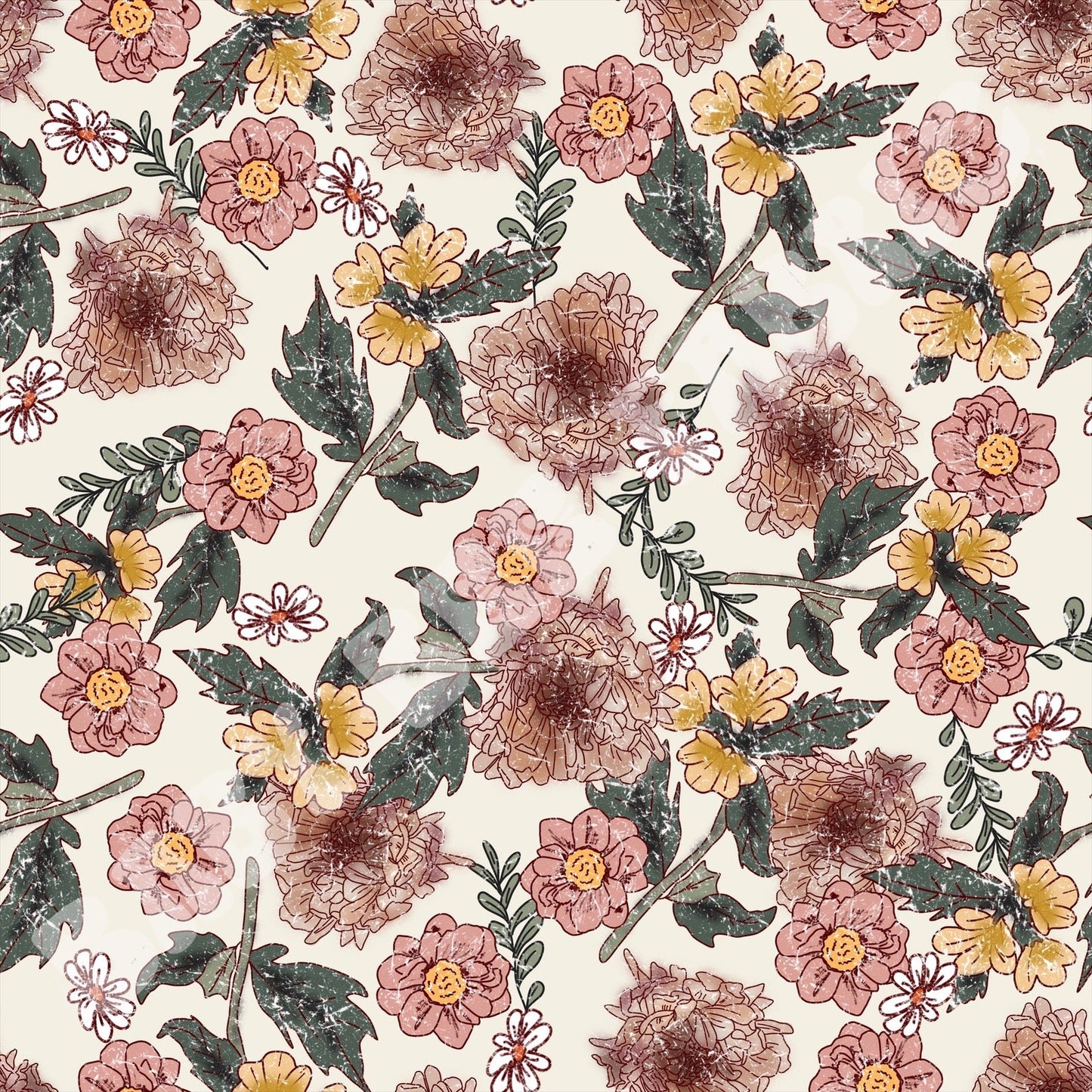 Vintage Plum Floral