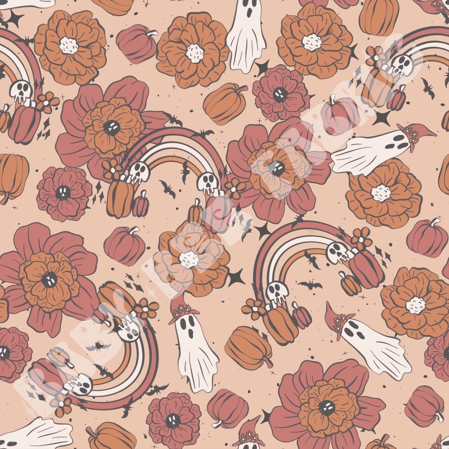 Boho Rainbow Ghosts