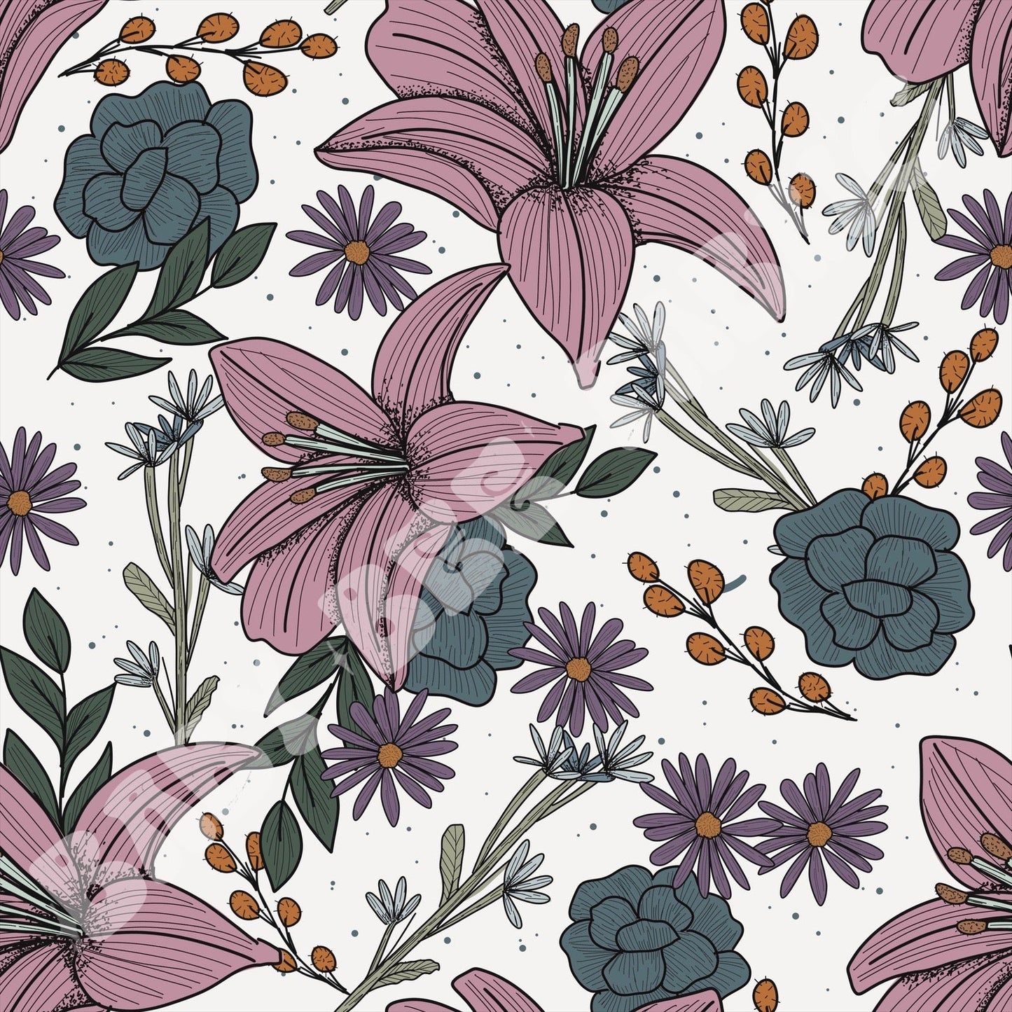 Purple Floral Mashup