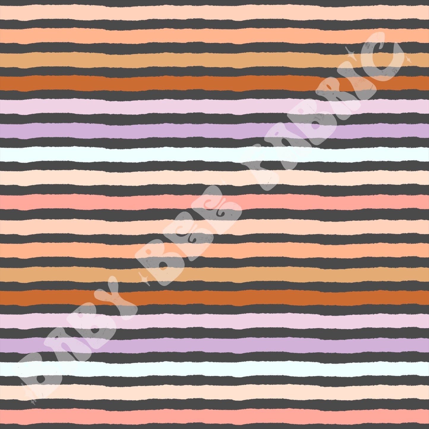 Rainbow Doodle Stripes