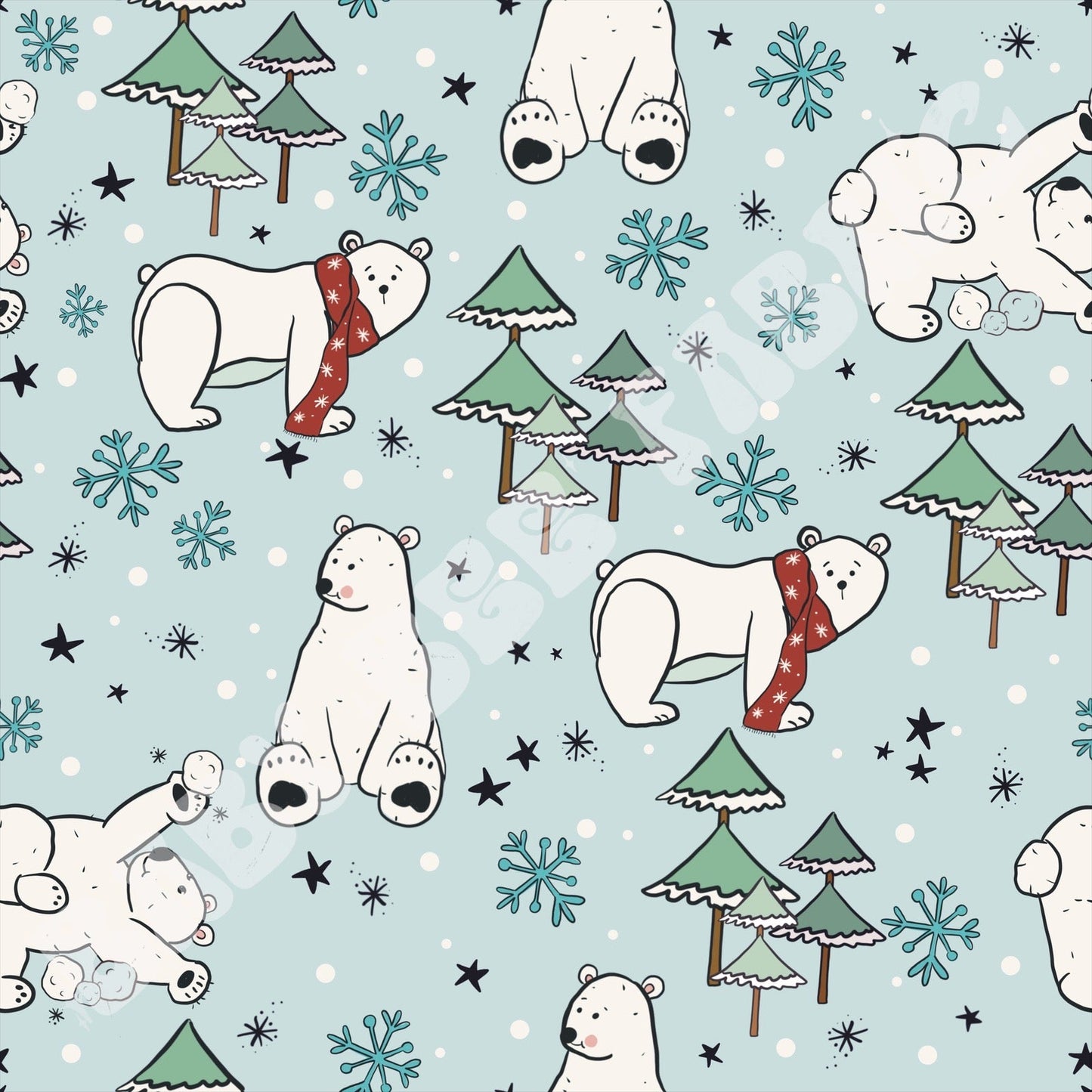 Winter Polar Bears