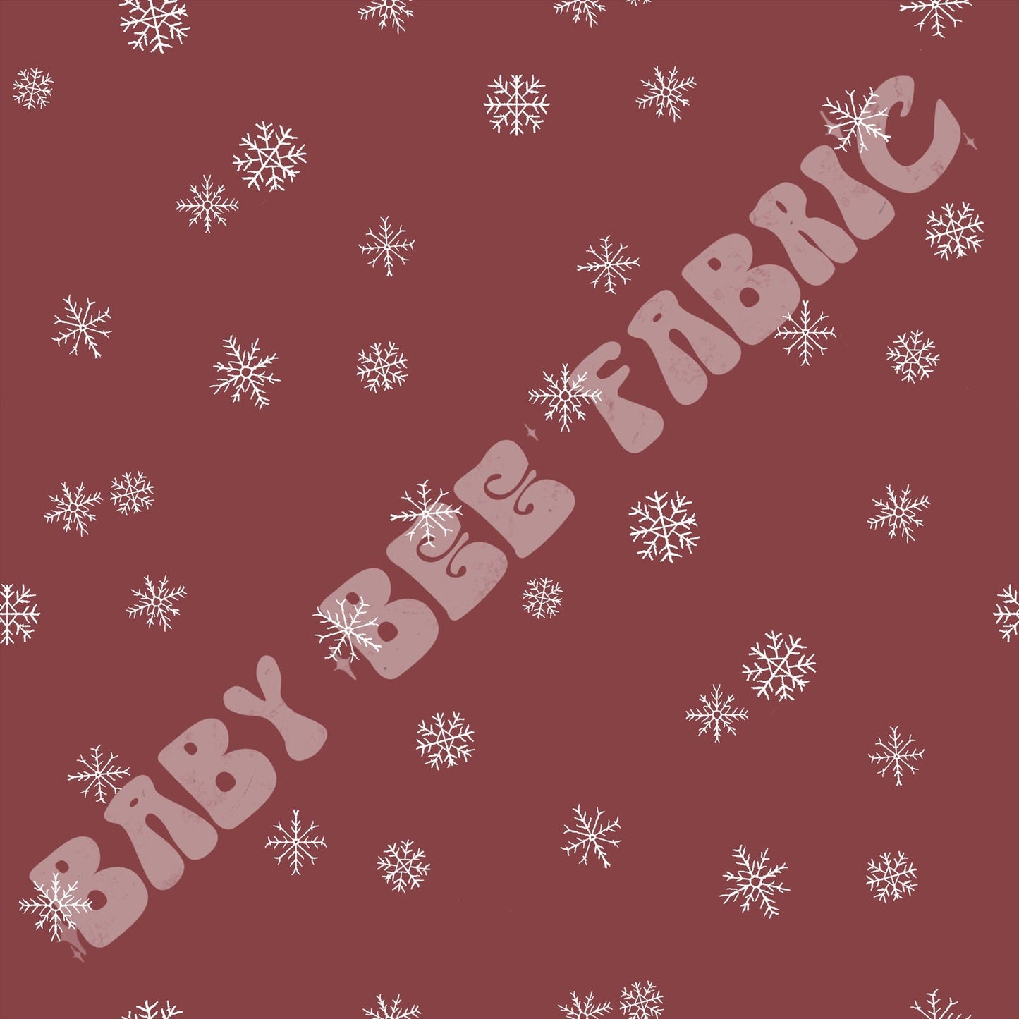 Maroon Snowflakes