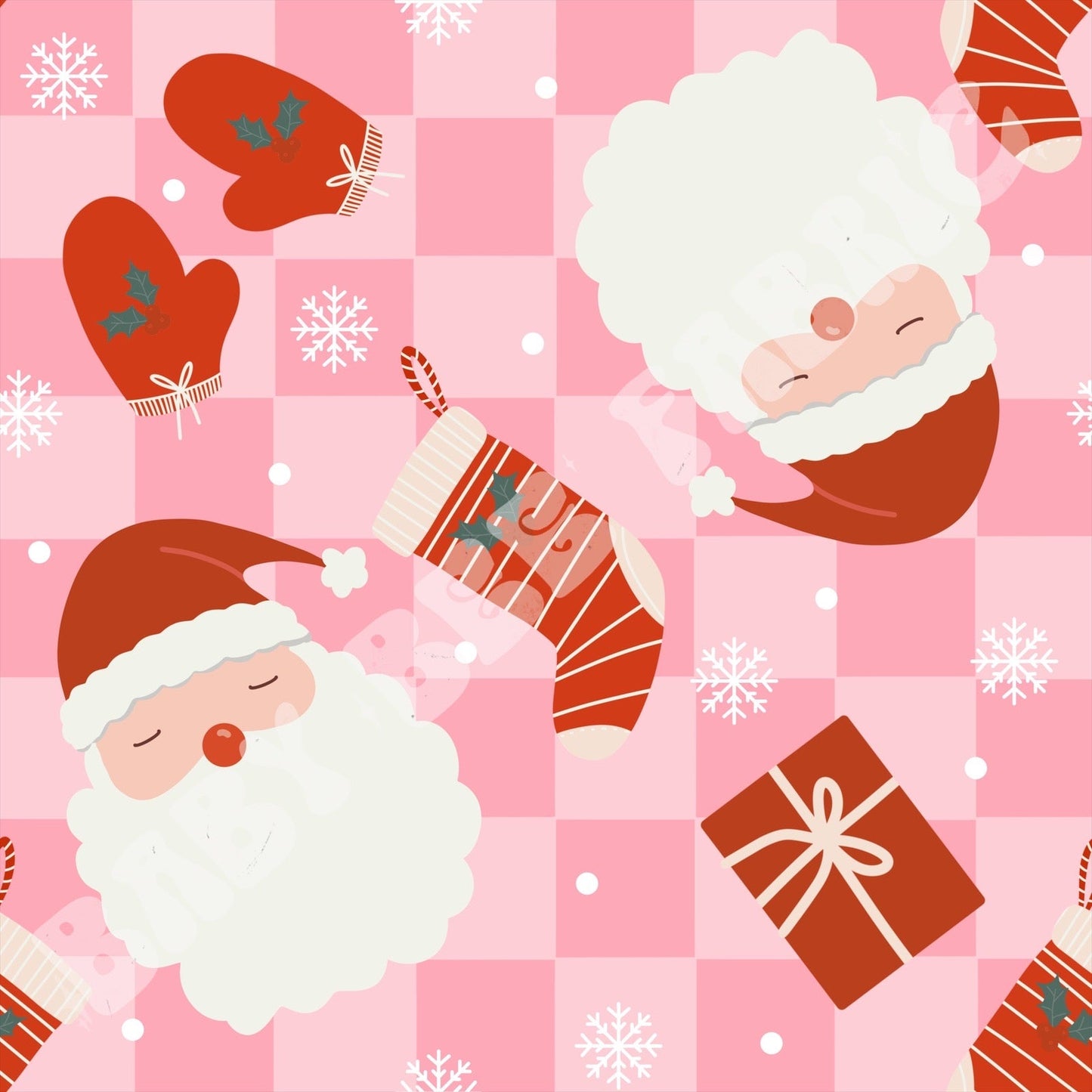 Checkered Santa