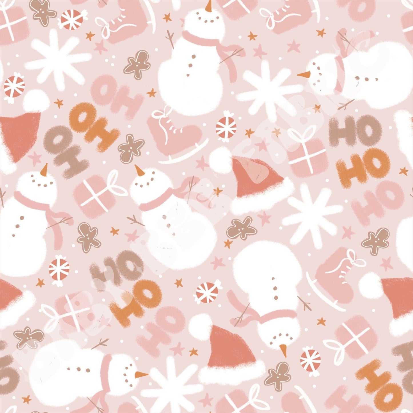 Pink Snowmen