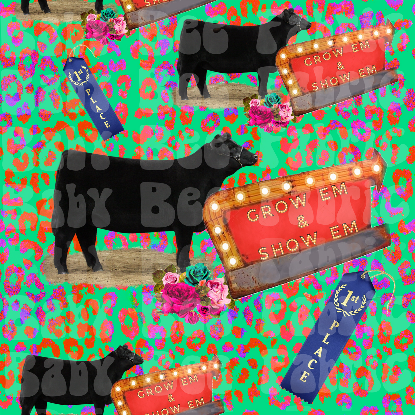 Floral Bow Yard-Mixed Colors