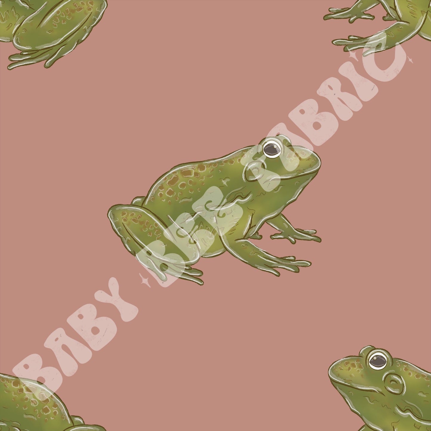 Frogs on mauve
