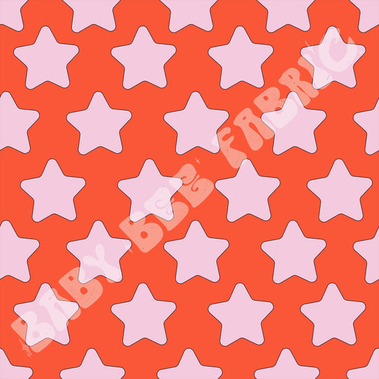 Red and pink stars