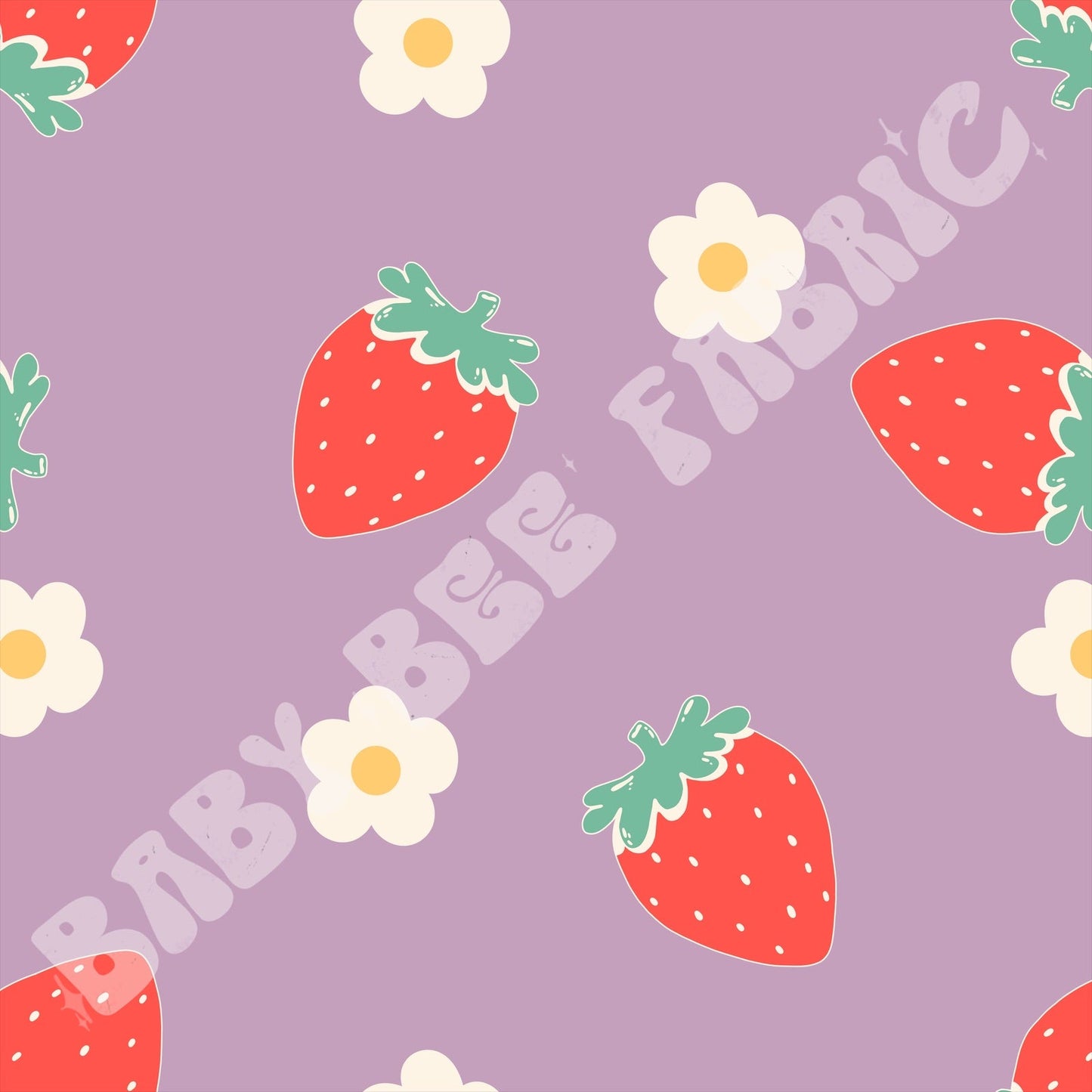 Purple Floral Strawberries