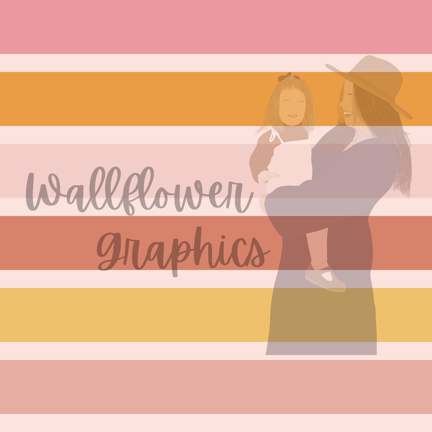 Pink & Yellow smiles stripes