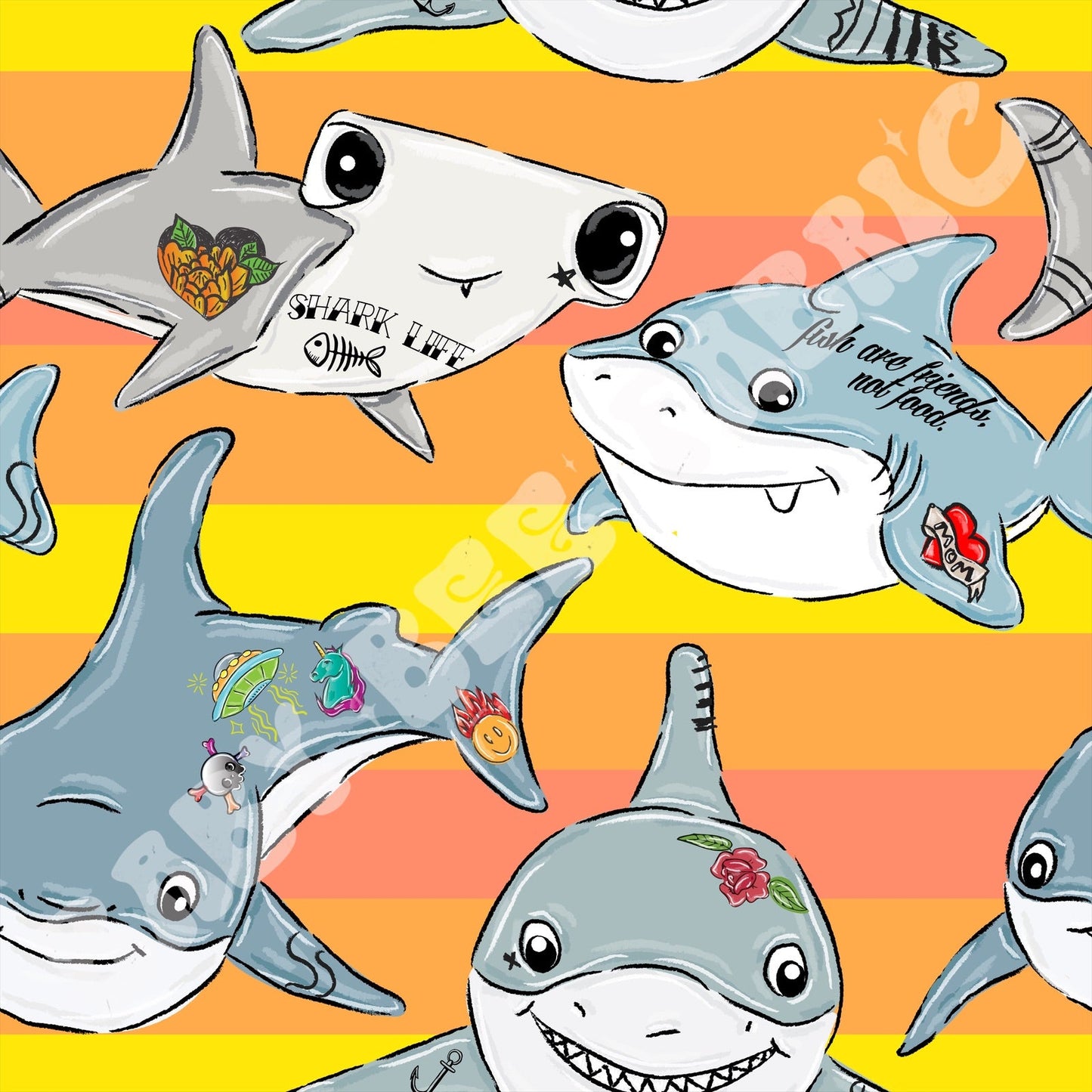 Cool Shark Club Yellow