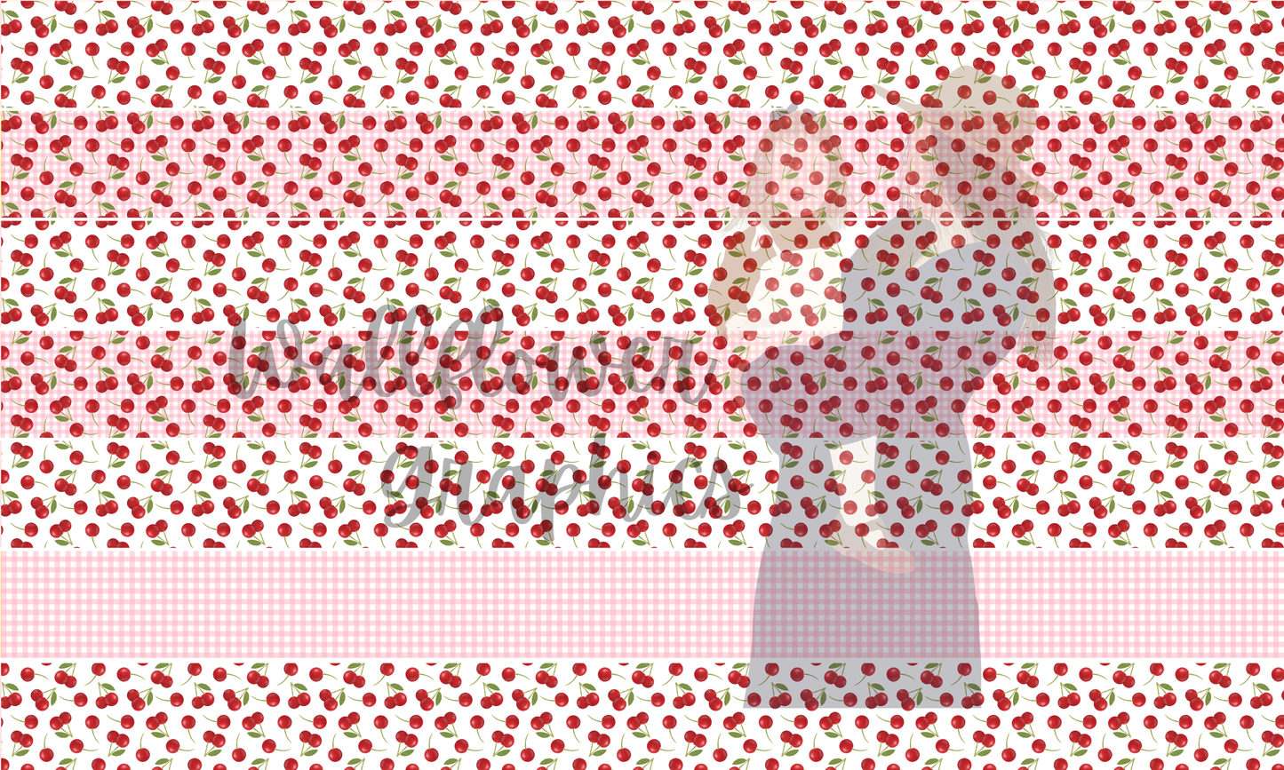 Cherries Gingham 7-1