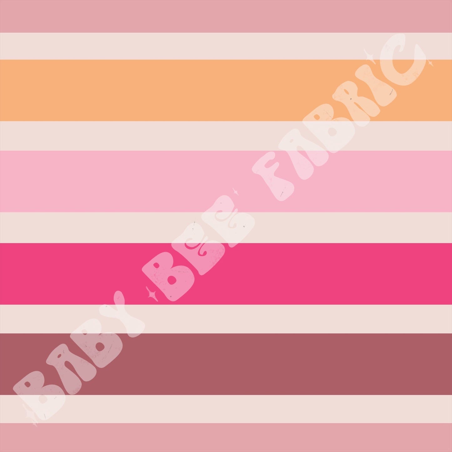 Trash Truck Pink & Brown Stripes