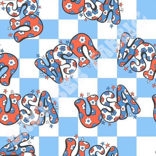 Floral Patriotic USA