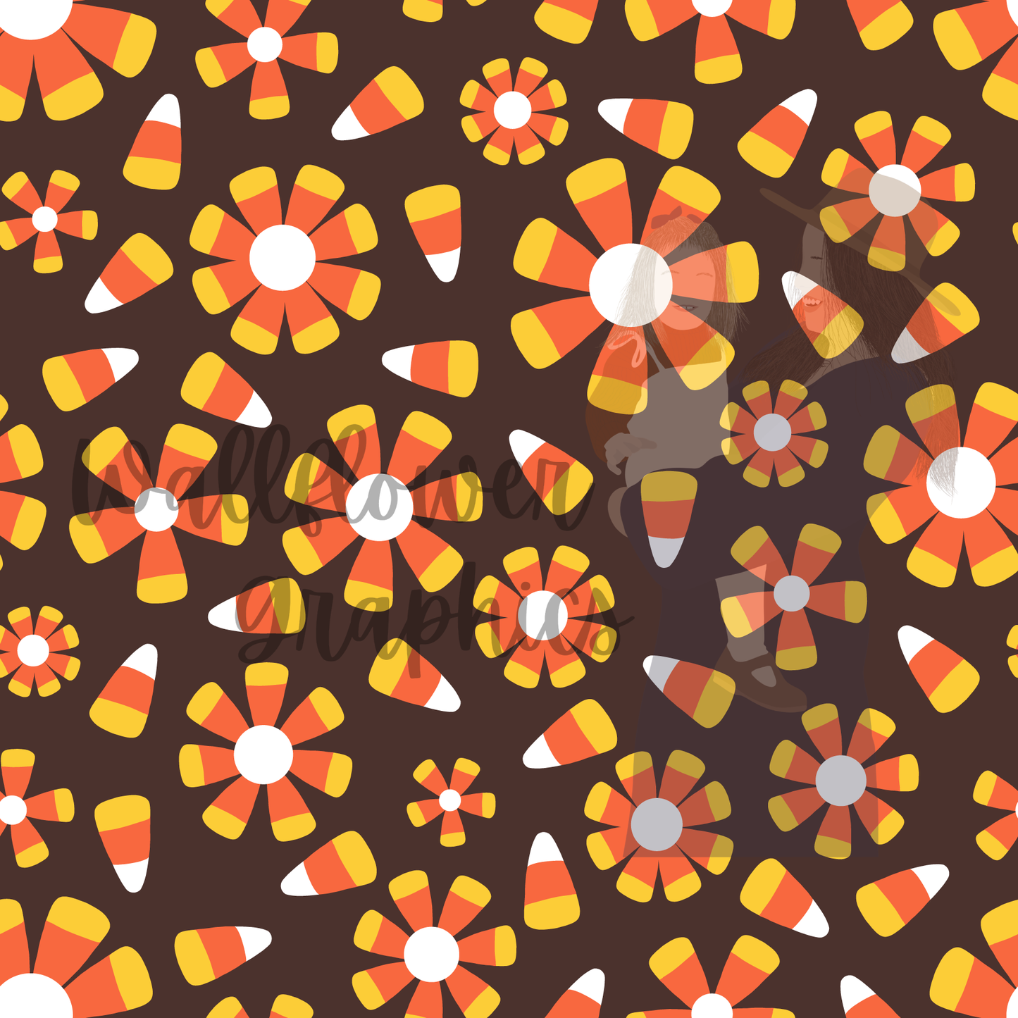 Floral candy corn