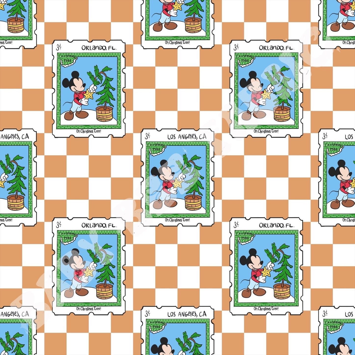 Holiday Postage Brown