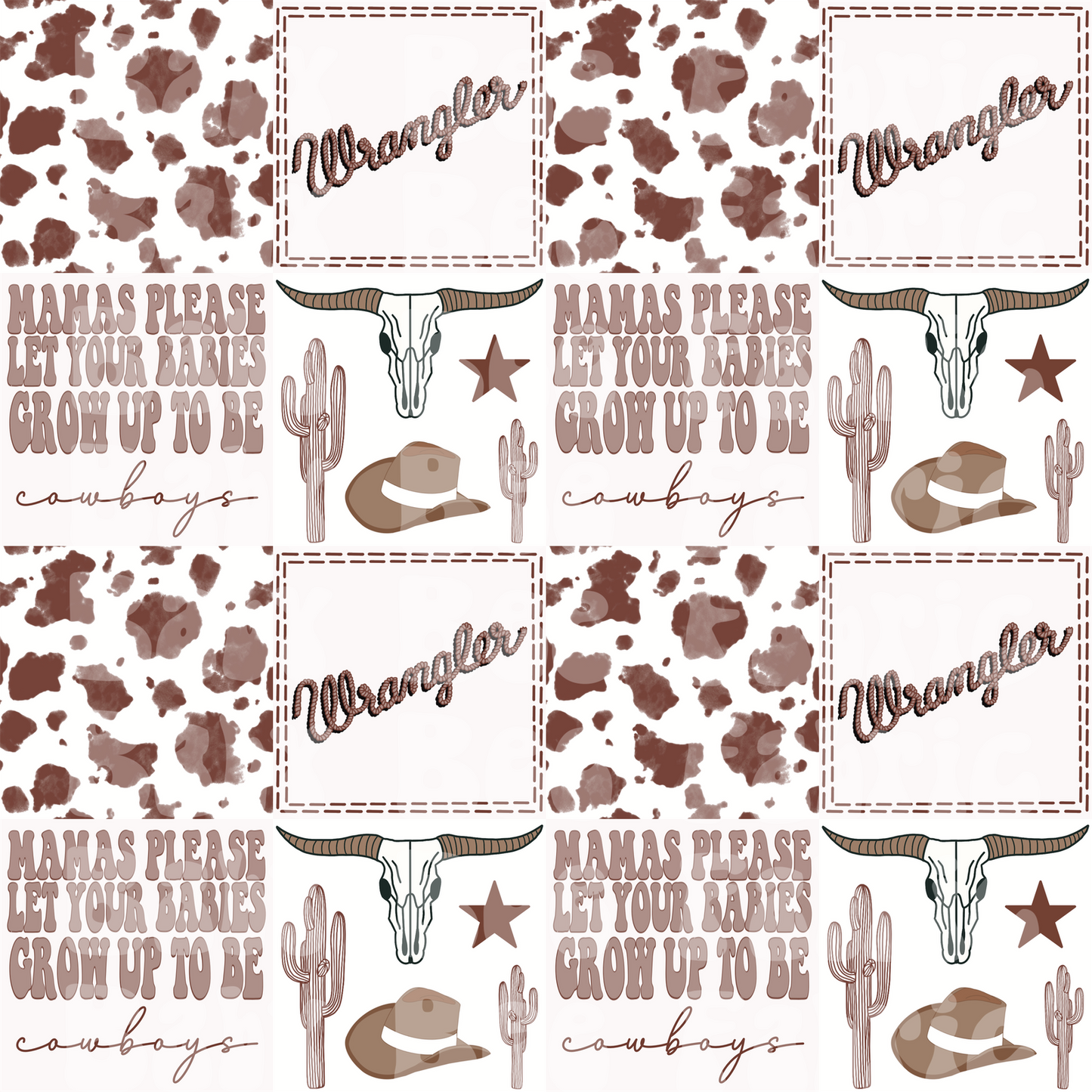 Patchwork Cowboy Brown