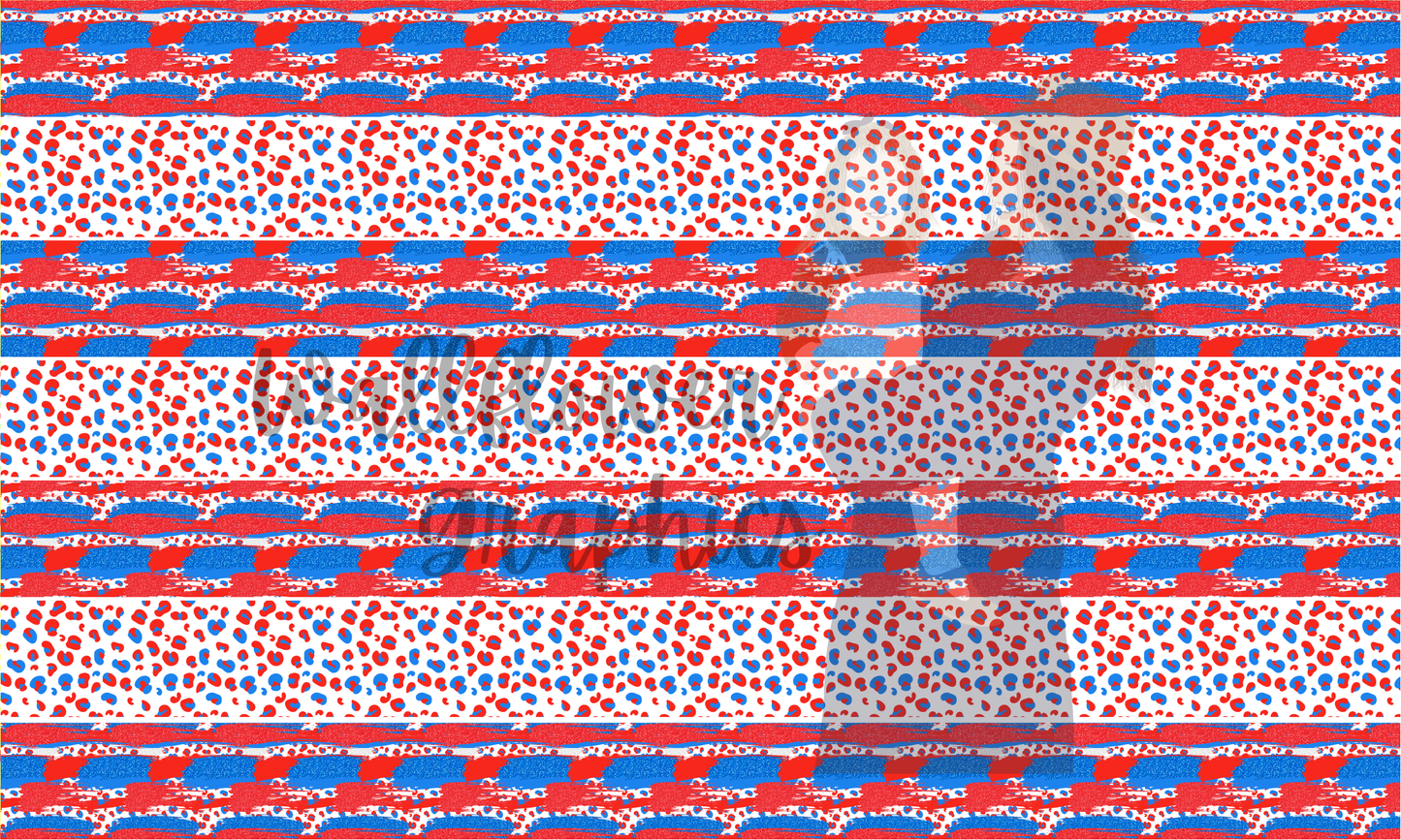 Glitter Brush Leopard Bow Strip Yard