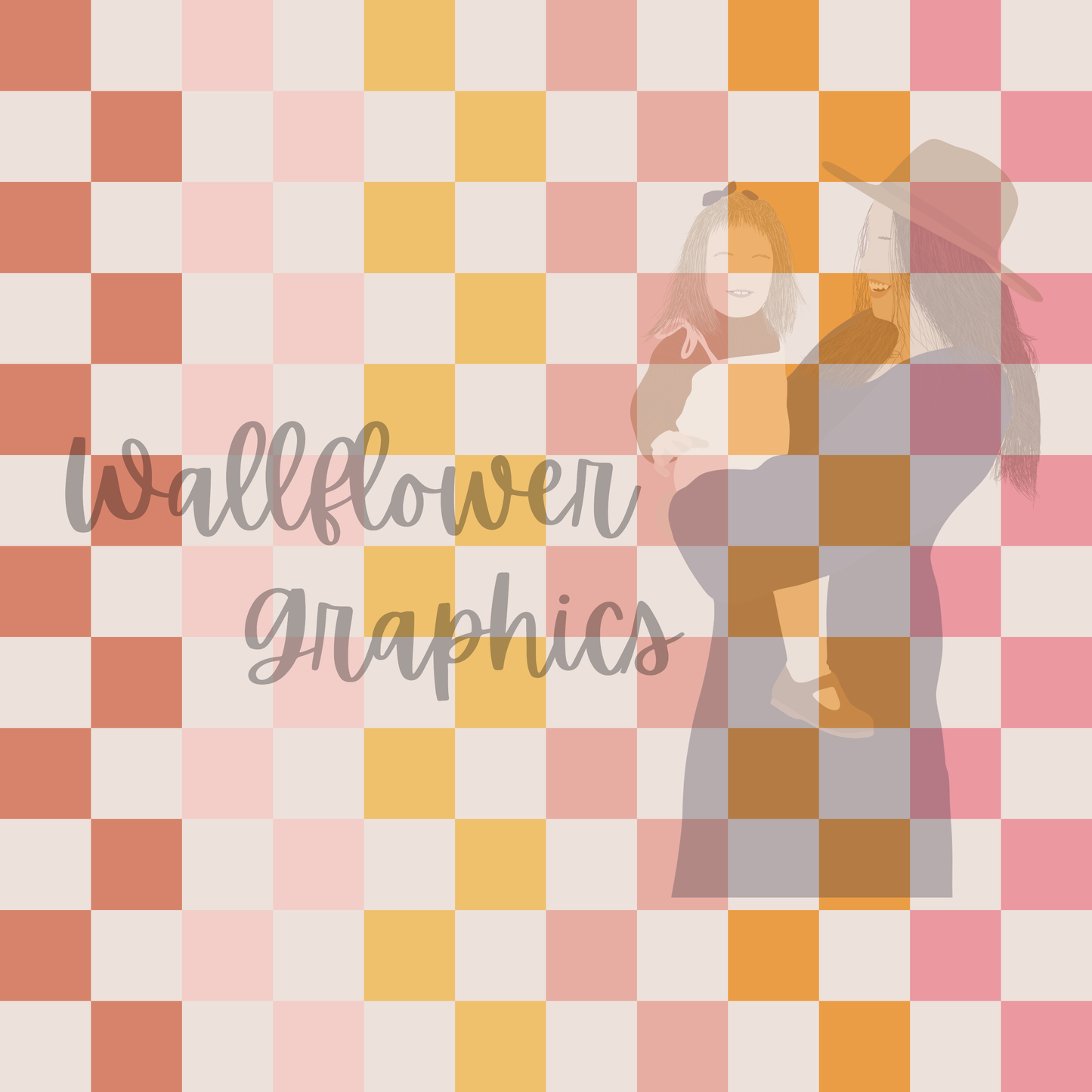 Pink & Yellow smiles check